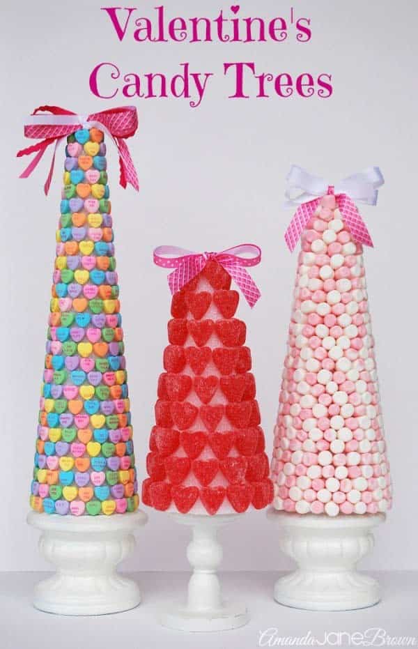 Make Sweet Valentine’s Day Trees with Candies