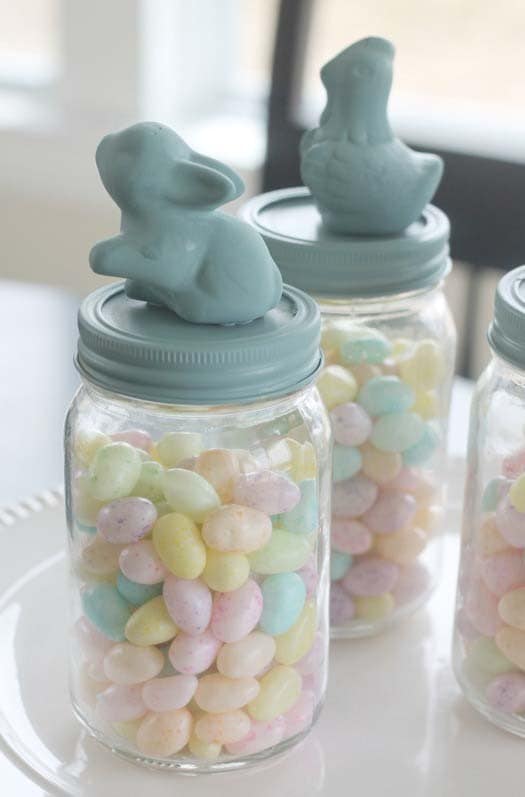 Transform Mason Jars with a Bunny-Topped Lid