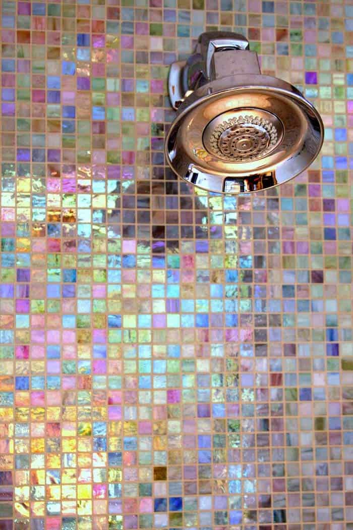 Iridescent Glass Tile Squares