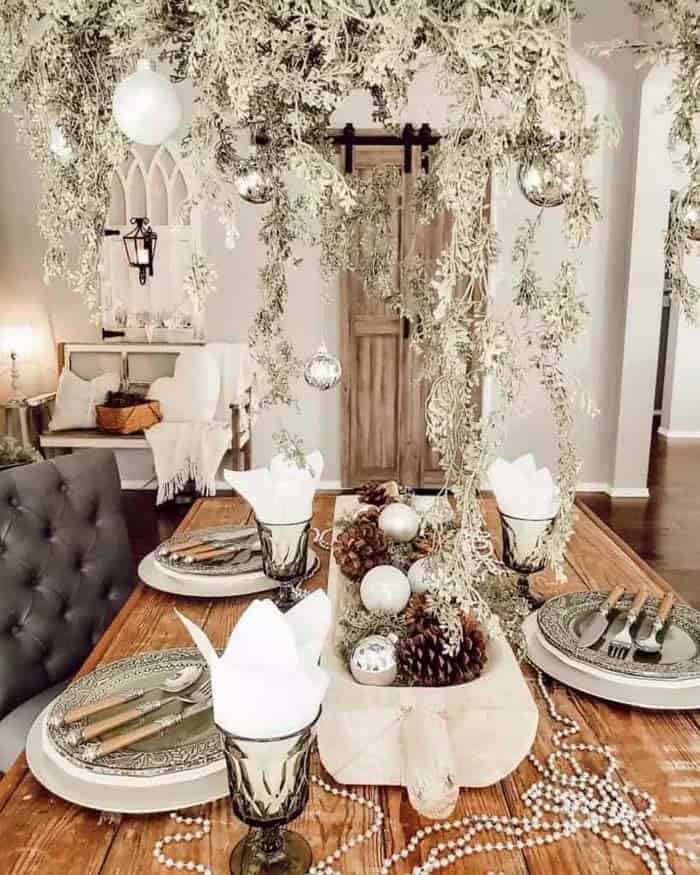 Farmhouse Winter Centerpiece