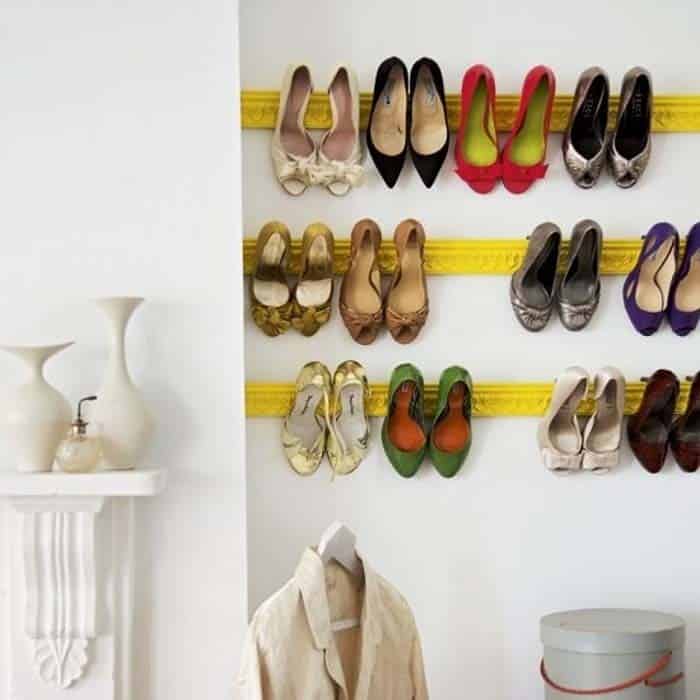 Brighten Up Your Closet with a Colorful Shoe Wall Hanger