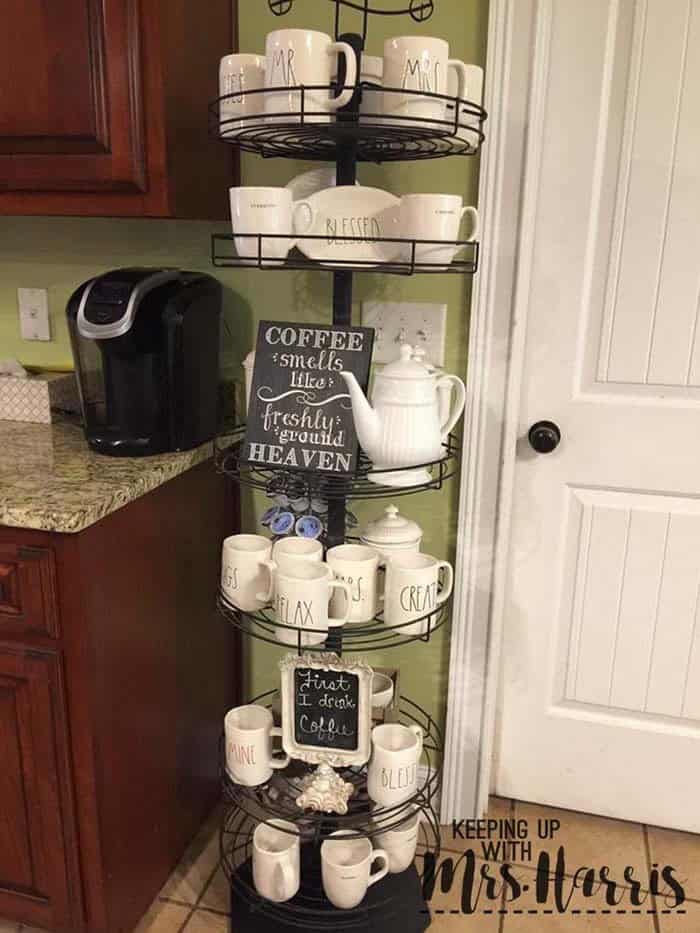 Utilize a Space-Saving Coffee Pot Stand