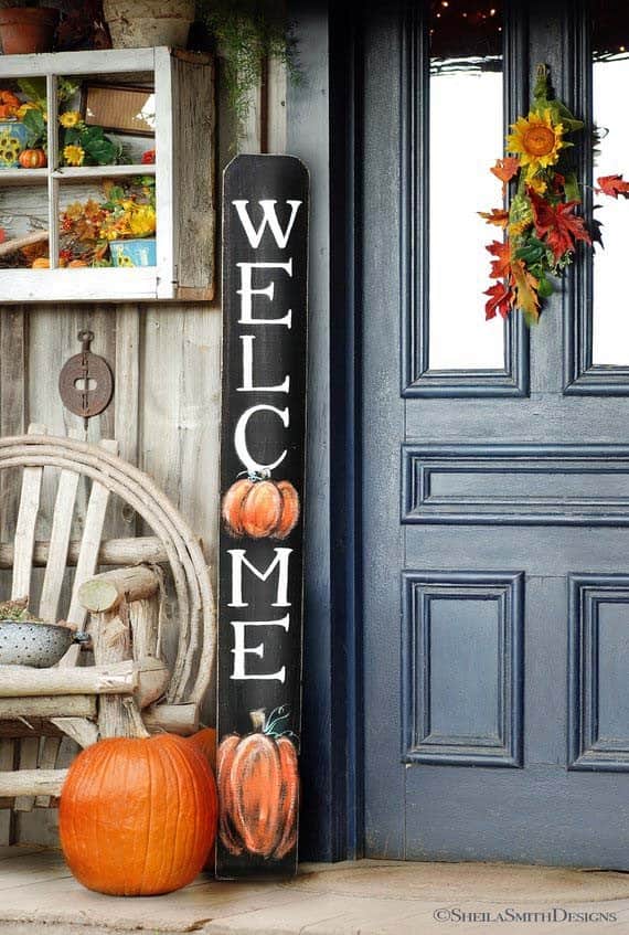 Welcome Guests in Style with a Fall Cedarwood Sign