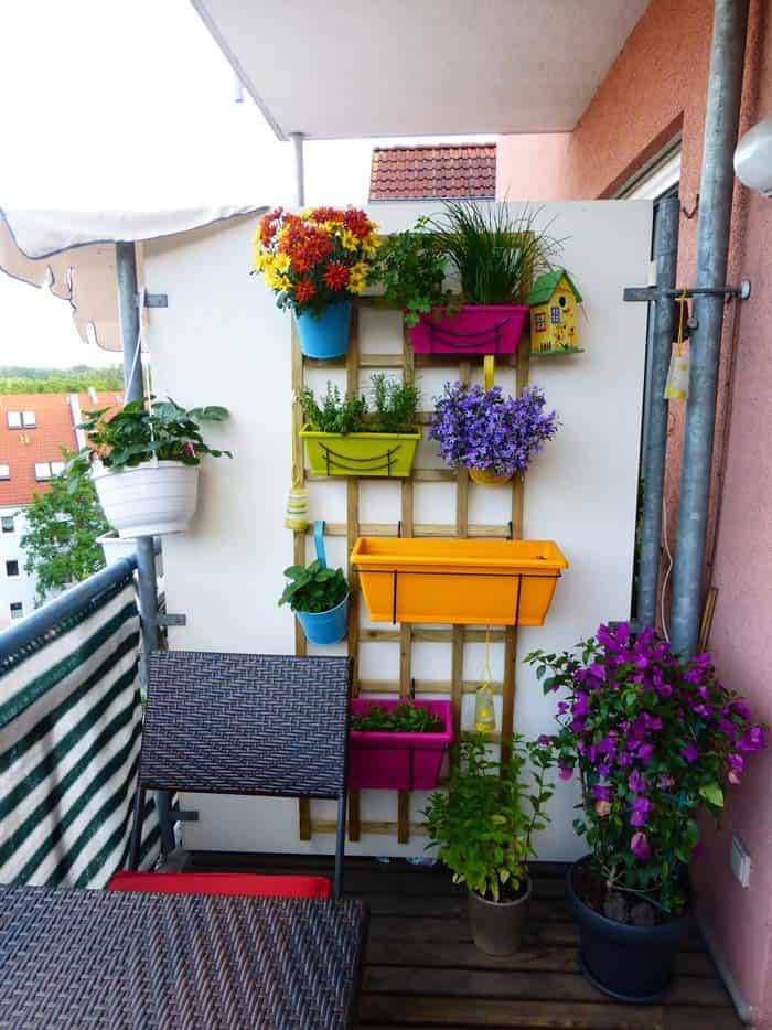 Add a Pop of Color with Vibrant Vertical Planters