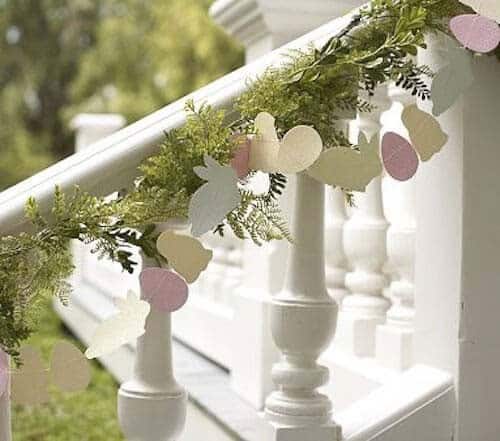 Decorate Your Porch Staircase with an Easter Garland