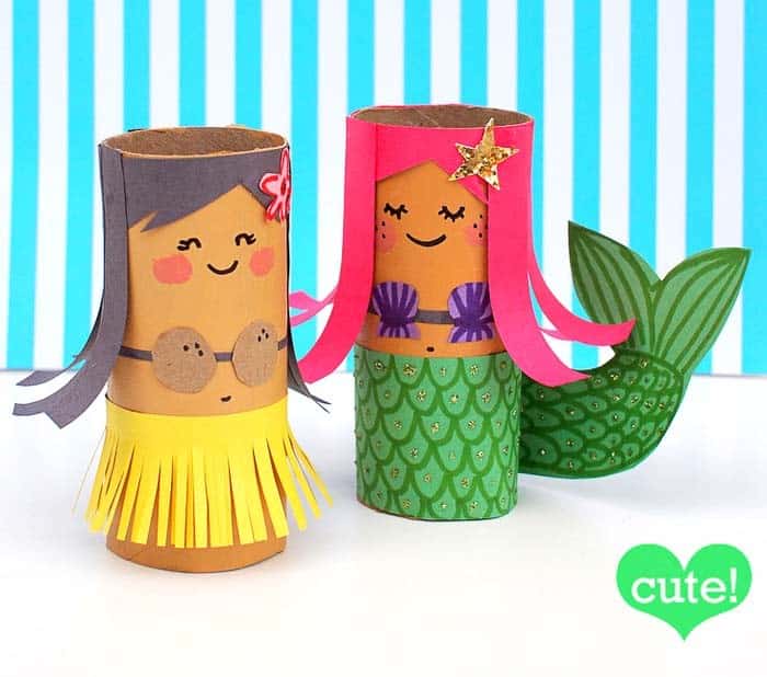 Tropical Duo Hula Girl Craft