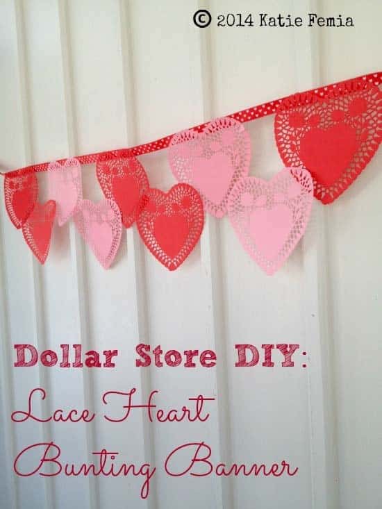 Create a Lace Heart Bunting Banner