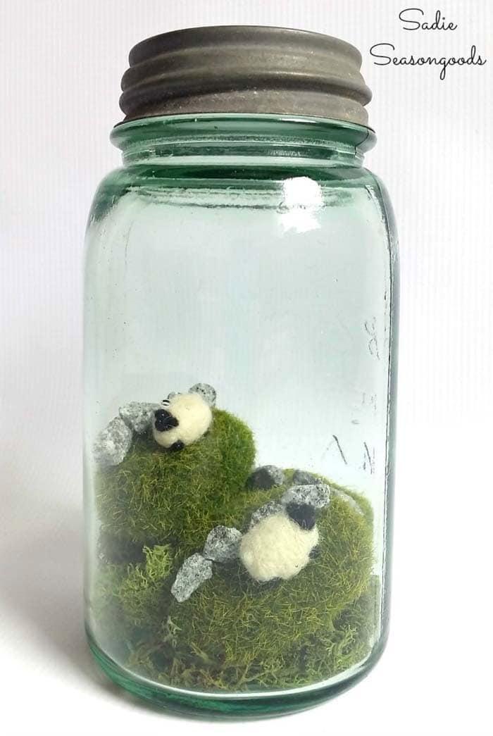 Make DIY Irish-Inspired Mason Jar Snow Globes