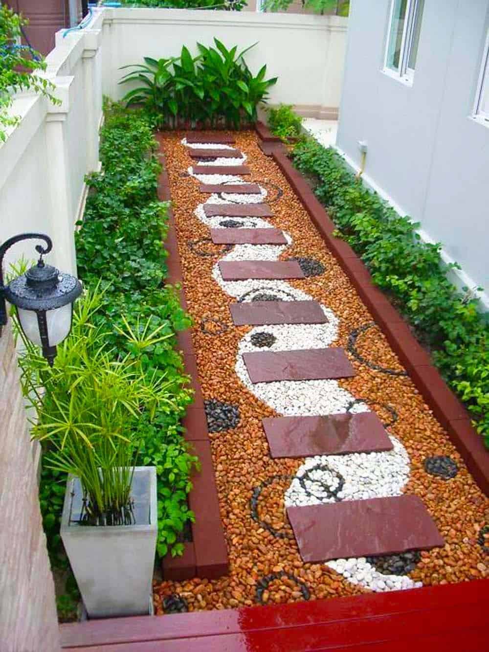 Geometric Garden Walkway