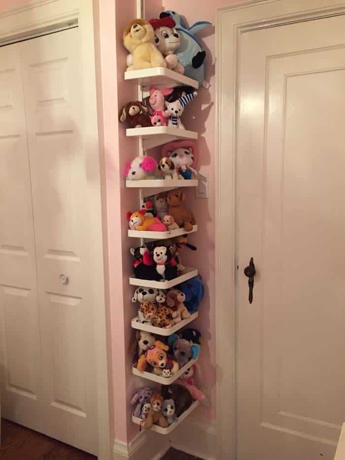 Organize Toys with IKEA Corner Shelving Units