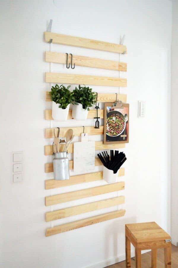 Upcycle Your Bed Base Into a Wall Storage Piece