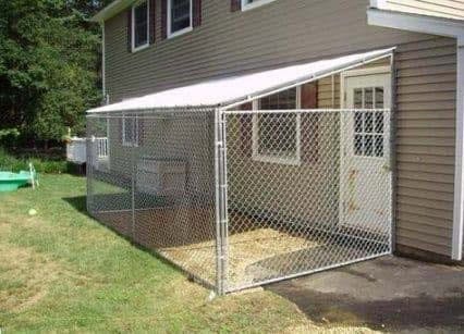 Enclosure Of The House With Woven Wire Panels