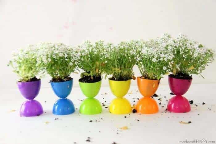 Embrace Easter Spirit with Plastic Egg Planters