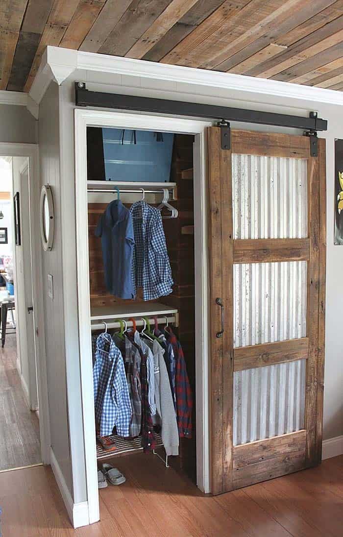 Refresh Your Closet Look with a Rustic Barn Door