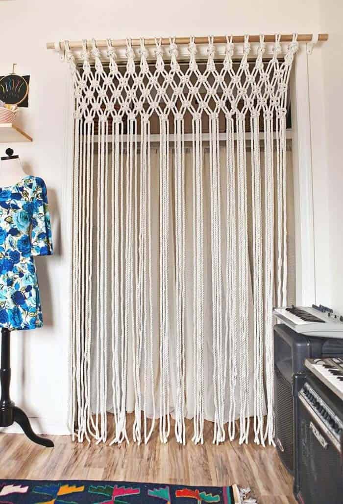 Vintage Macrame Off-White DIY Wall Hanging