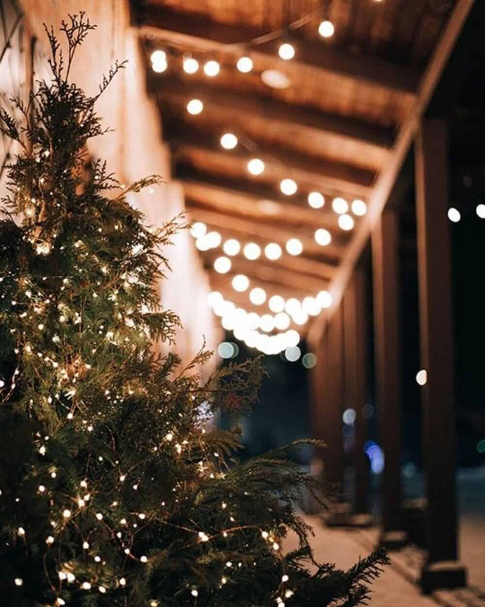 Elevate Your Porch with Christmas Lights on House Exterior