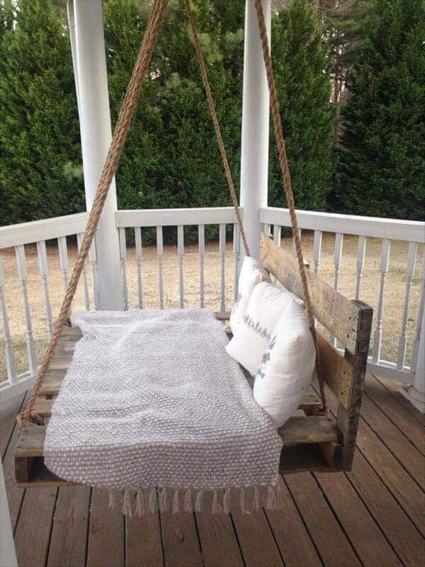 Make a Rustic Porch Swing Using Reclaimed Wood Crates