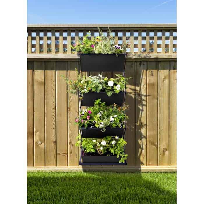 Stacked Metal Planter Boxes