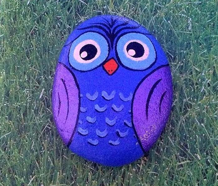 Owl Painted Rocks