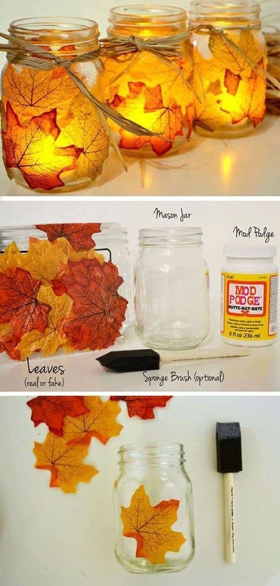 Enchant Your Home with Fall Mason Jar Luminaries