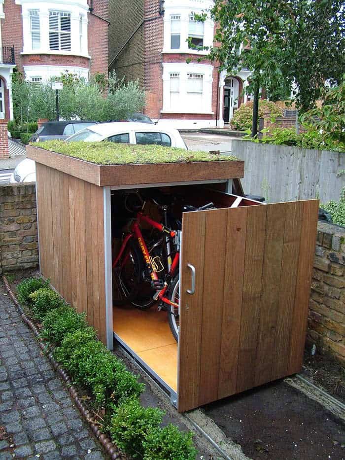 Pull Out Bicycle Storage Shed