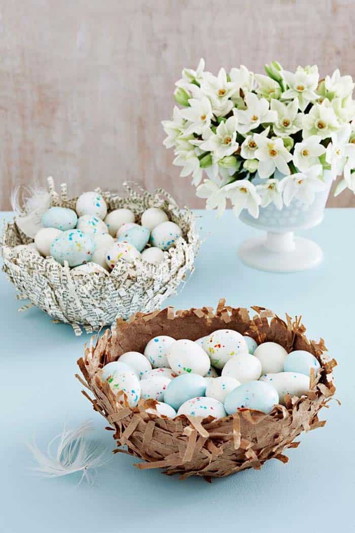 Make Paper Mache-Inspired Nests for Easter