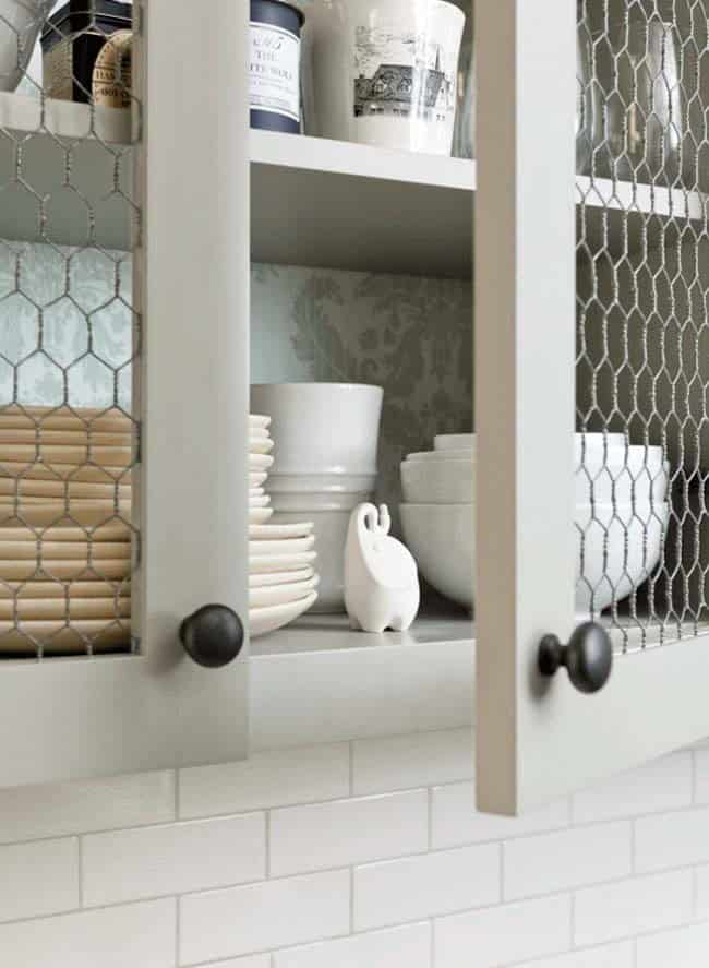 Enhance Your Kitchen Design with Chicken Wire Cabinetry