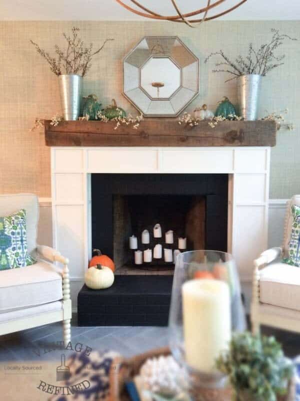 Transform a Fireplace with Molding and Solid Wood Mantel