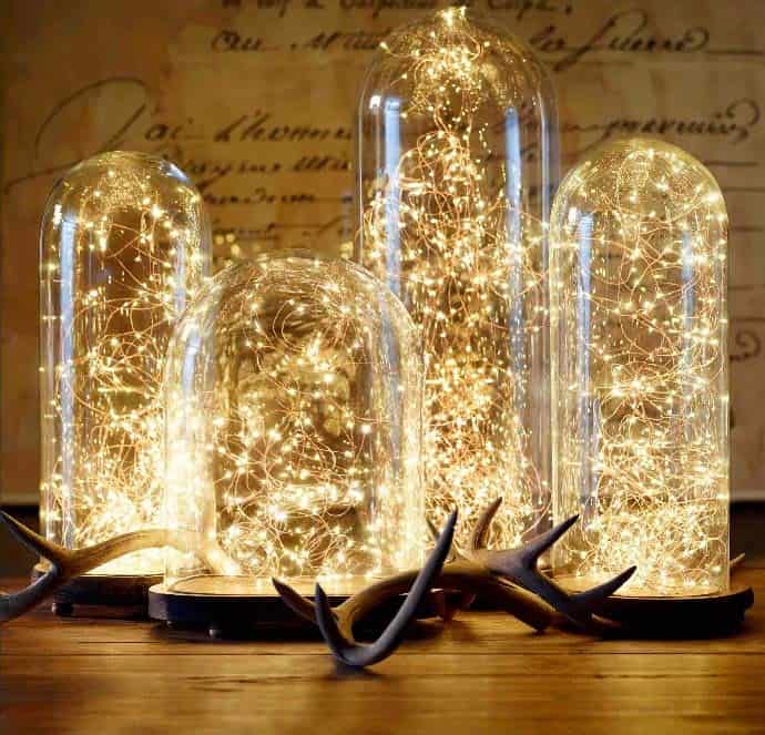 Add Fairy Lights to Bell Jars