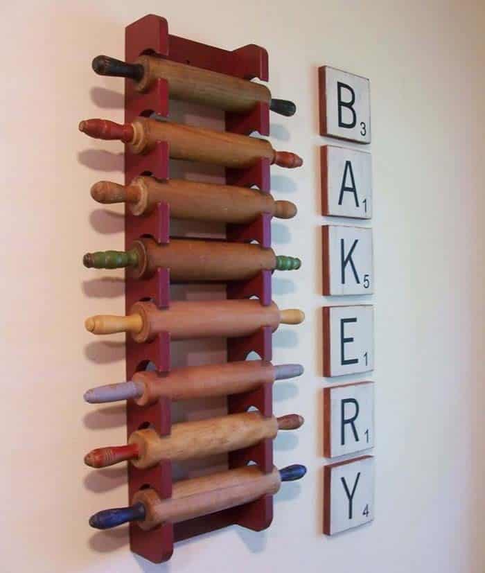 Rolling Pin Wall Storage