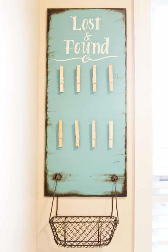 Add a Quirky Lost & Found Sign to Your Laundry Room