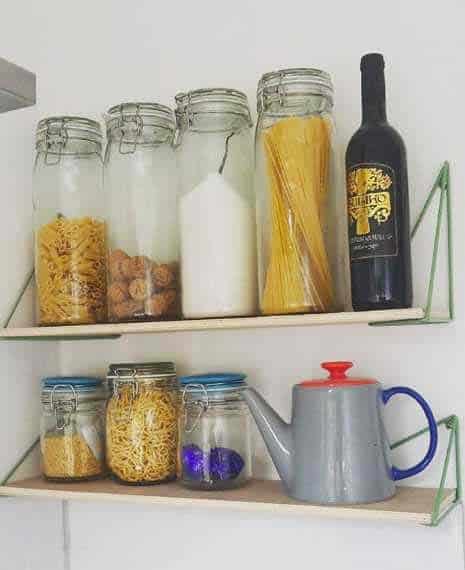 Glass Jars Optimize Open Storage