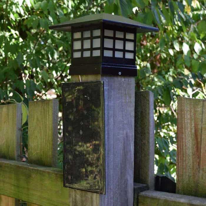 Enhance Backyard with Solar-Powered Fence Post Lights