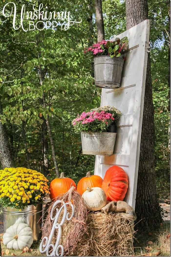 Vintage Door Flower Planter