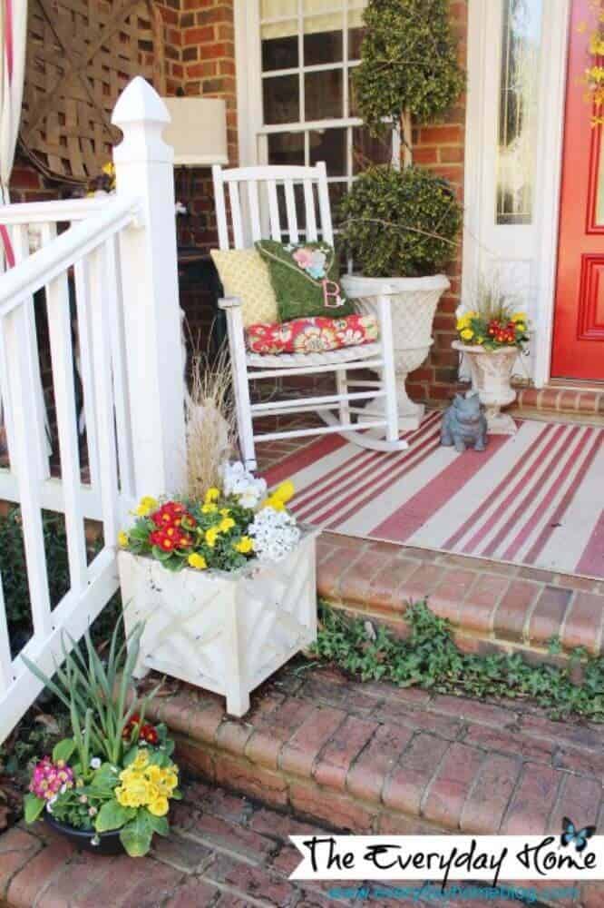 Handmade Wooden Planters for the Front Porch