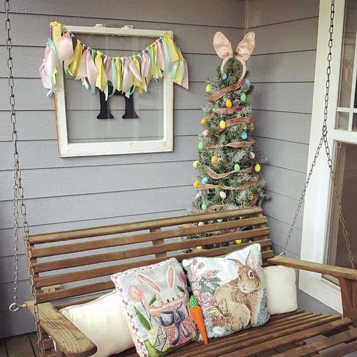 Elevate Your Porch Decor with Easter-Themed Swing