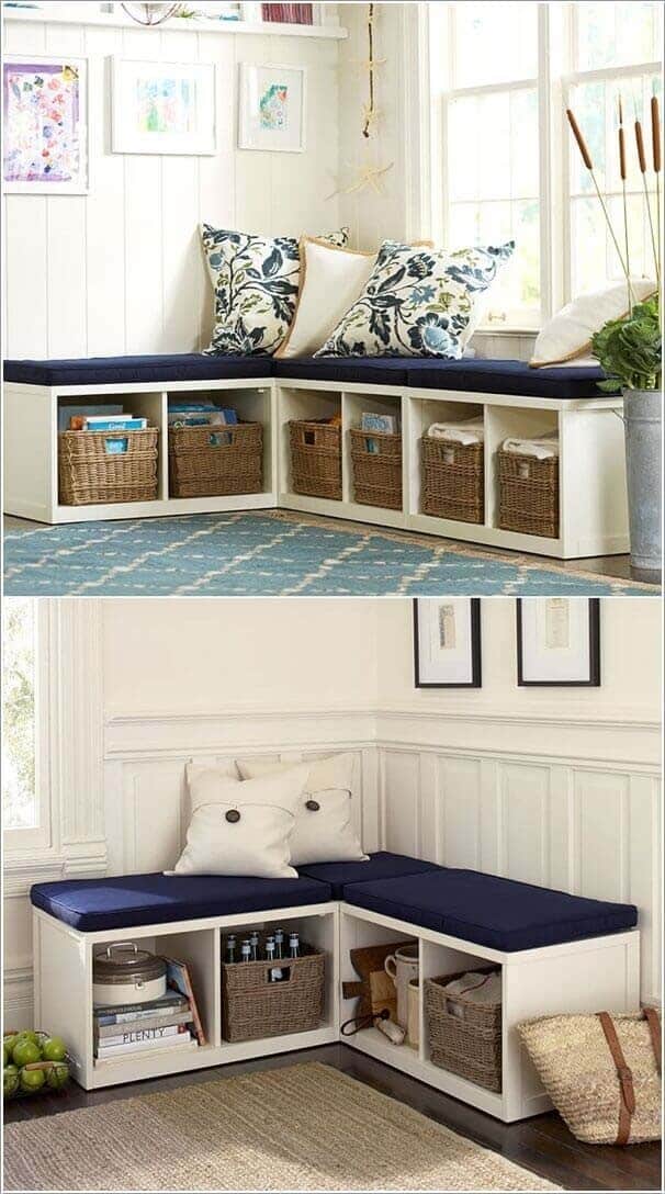 Make an Easy and Comfortable Corner Bench