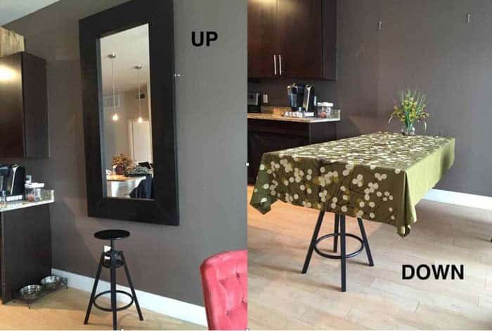 Murphy Table From Hanging Mirror