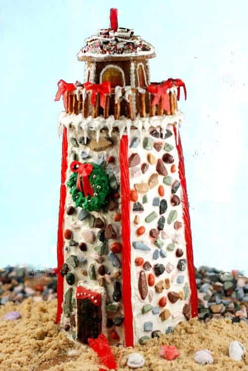 Create a Nautical-Themed Gingerbread Lighthouse