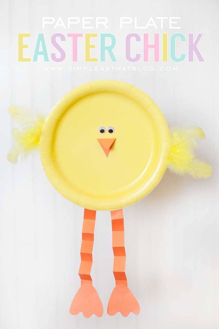 Upcycle Paper Plates into Cute Easter Chicks