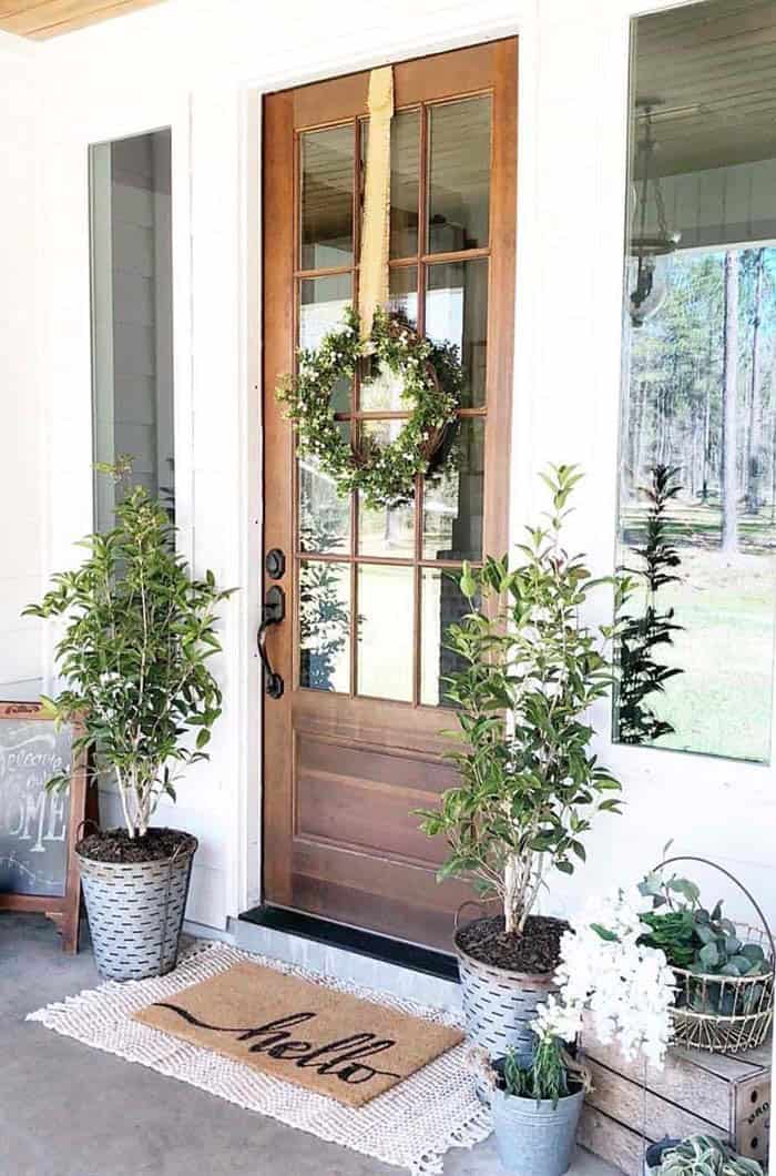 Bring a Cozy Welcome Touch with a Rustic Door Mat