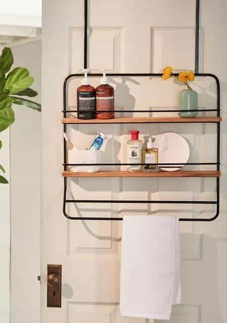 Over-The-Door Bathroom Rack