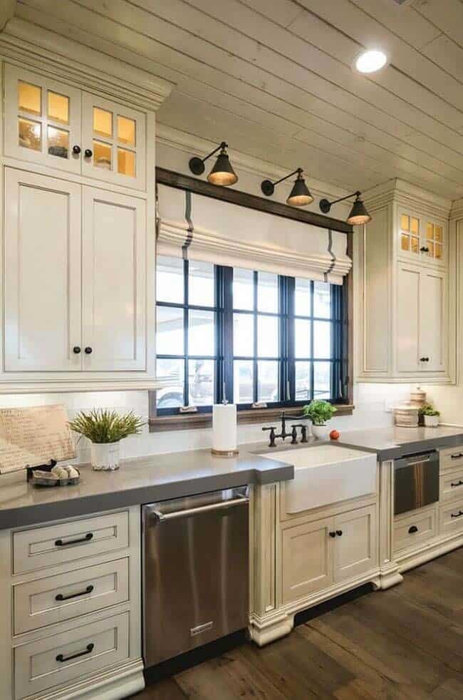 Grand French Country Farmhouse Kitchen