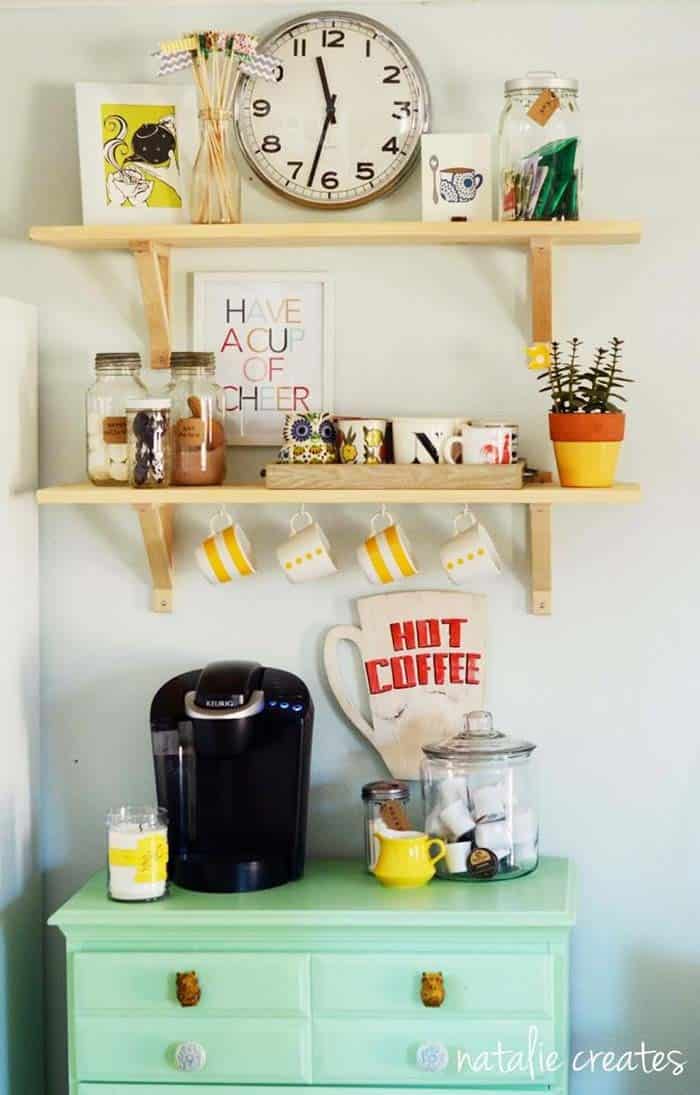 Set Up a Coffee Bar with an Old Dresser