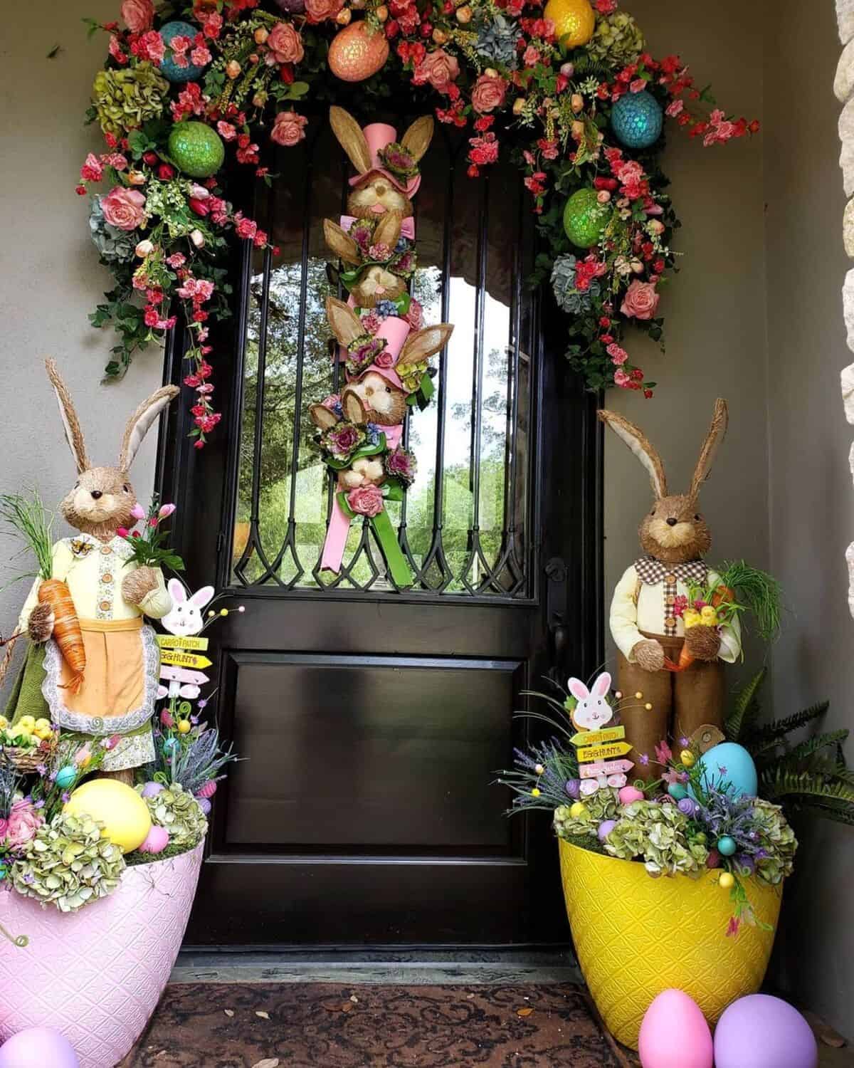 Easter-inspired Front Door Decor