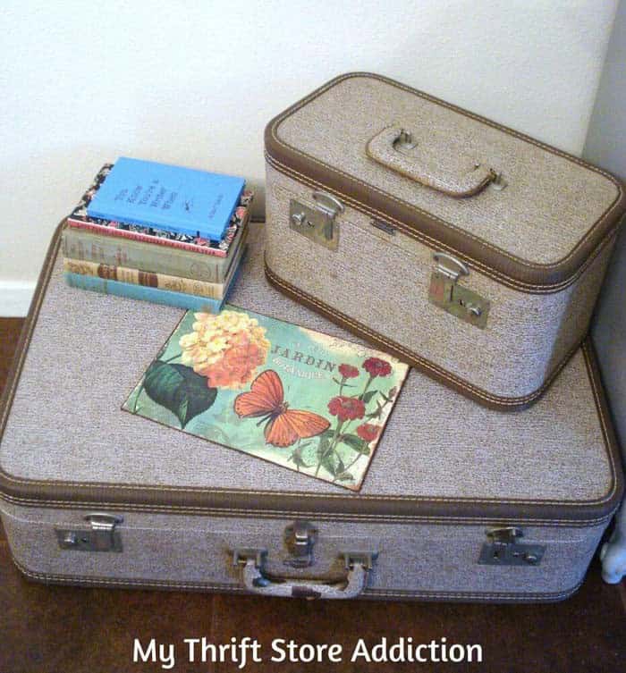 Matching Vintage Luggage Storage