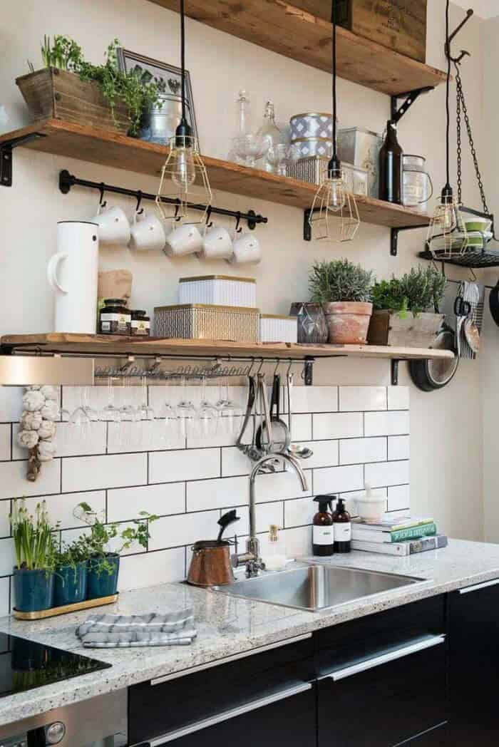 Bold Rustic Decorative Shelves