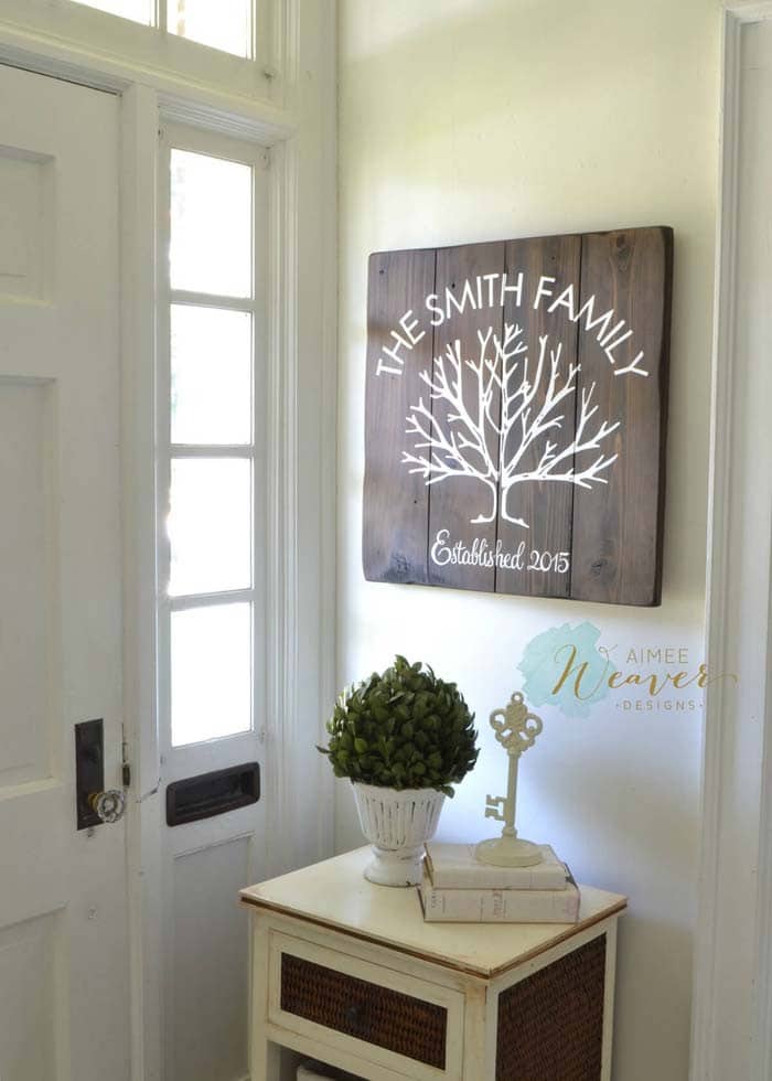 Rustic Signage for an Inviting Entryway Atmosphere