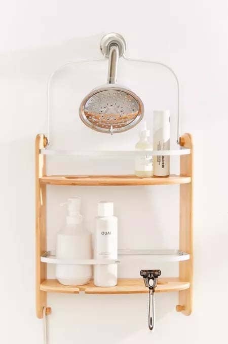 Over-The-Shower Wooden Rack