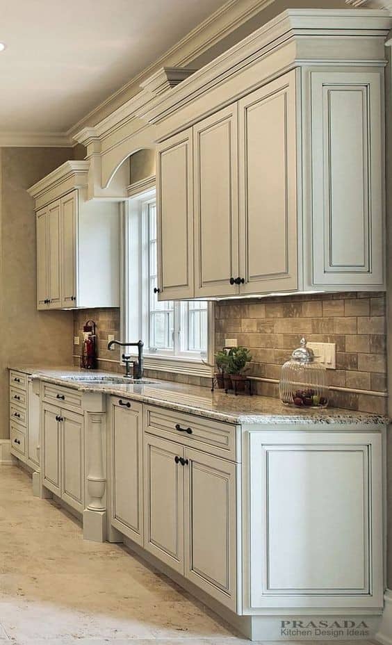 Upgrade with Antique White Kitchen Cabinets